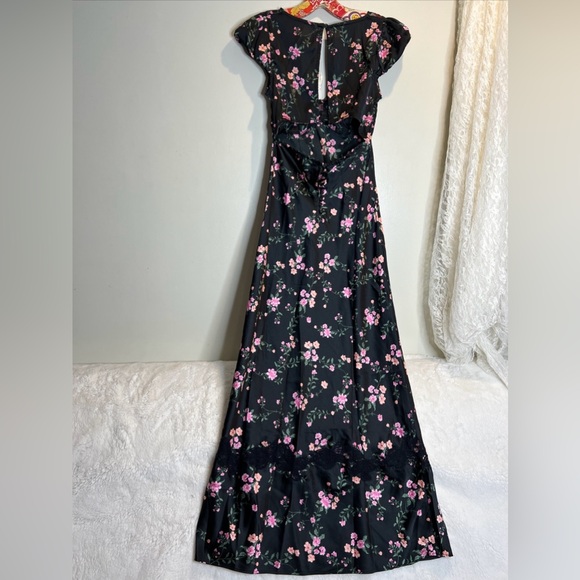 Free People Butterfly Babe Lace Polka Dot Maxi Dress S - Picture 7 of 7